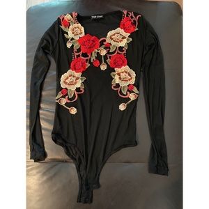 Never worn - Mesh floral bodysuit